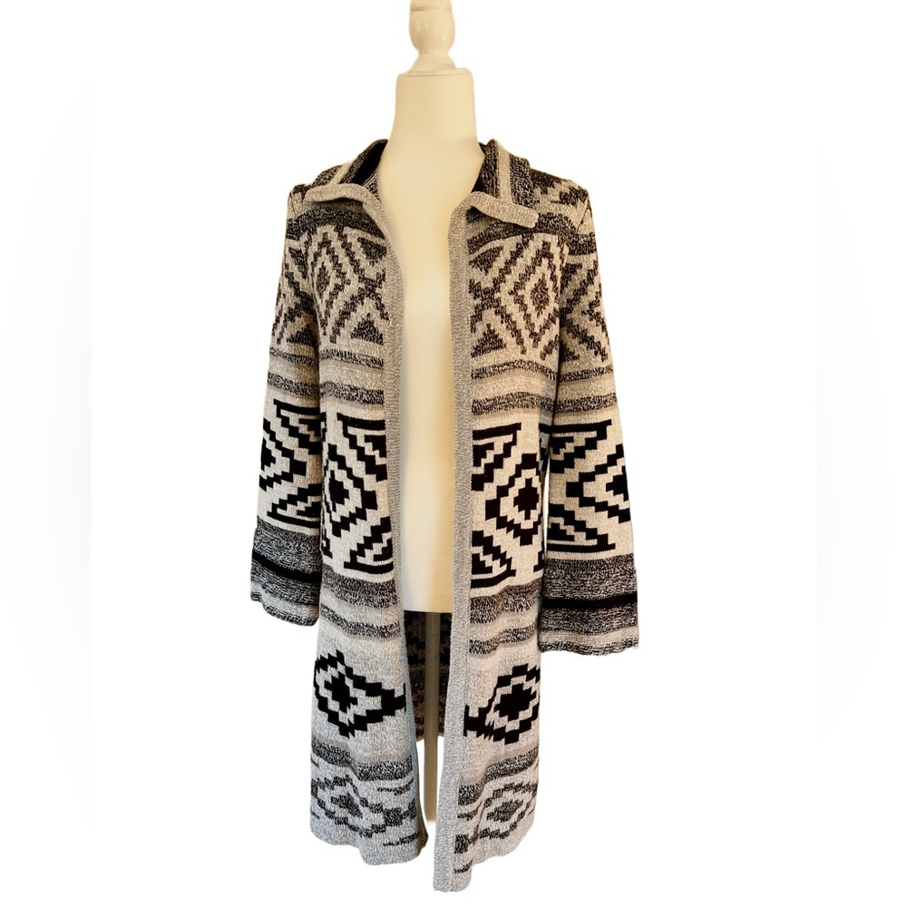 Spense Knits long cardigan sweater coat